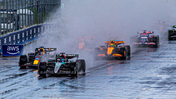 A wet start at the Canadian GP