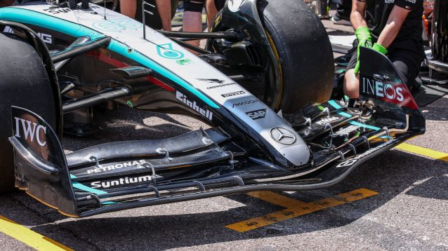 Mercedes' Monaco front wing