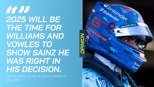 Carlos Sainz is taking a big leap of faith buying into the Williams dream