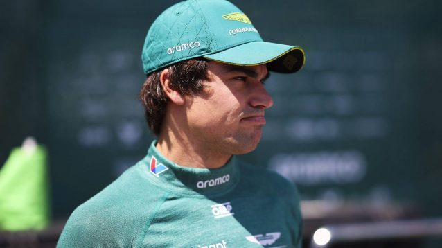 Aston Martin driver Lance Stroll at the 2024 Monaco Grand Prix.