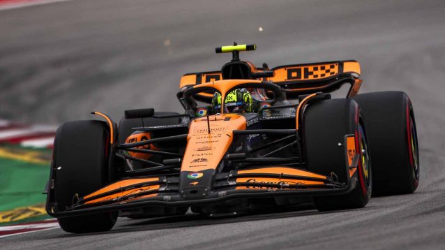 Lando Norris during Spanish Grand Prix qualifying.