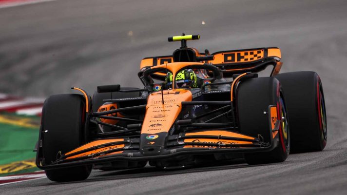 Lando Norris during Spanish Grand Prix qualifying.