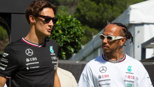 George Russell’s ‘hot-headed’ reason for X-rated Lewis Hamilton radio complaint