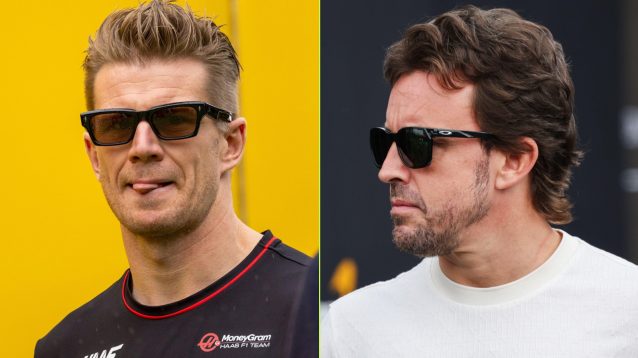 Nico Hulkenberg and Fernando Alonso