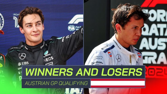 George Russell and Alex Albon