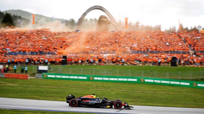 Max Verstappen of Red Bull Racing at the 2024 Austrian Grand Prix