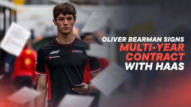Oliver Bearman has signed a multi-year deal with Haas.