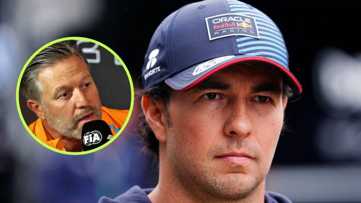 Zak Brown and Sergio Perez