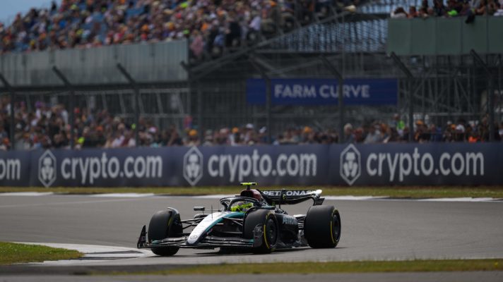 Lewis Hamilton in Silverstone