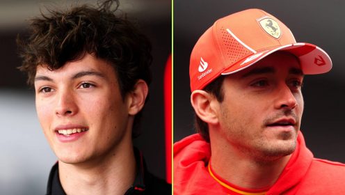 Oliver Bearman receives huge boost in Charles Leclerc comparison from Haas boss