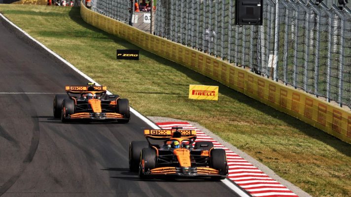 Lando Norris and Oscar Piastri, McLaren, 2024 Hungarian Grand Prix.