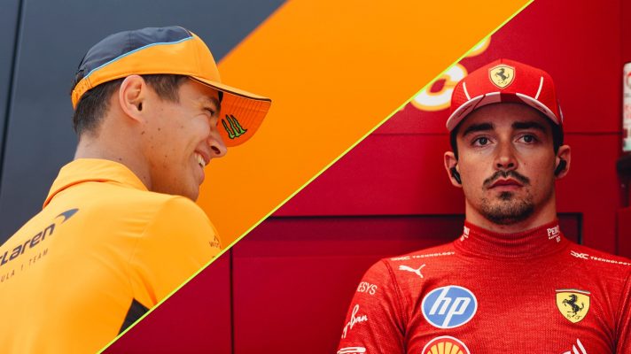 Lando Norris and Charles Leclerc