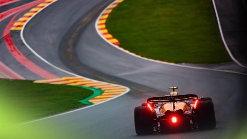 Max Verstappen makes McLaren rear wing observation in Spa pace assessment