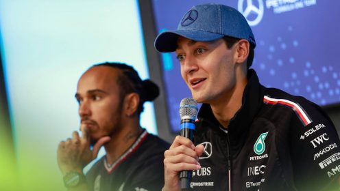 Ferrari question Lewis Hamilton’s George Russell comparison as Mercedes exit looms