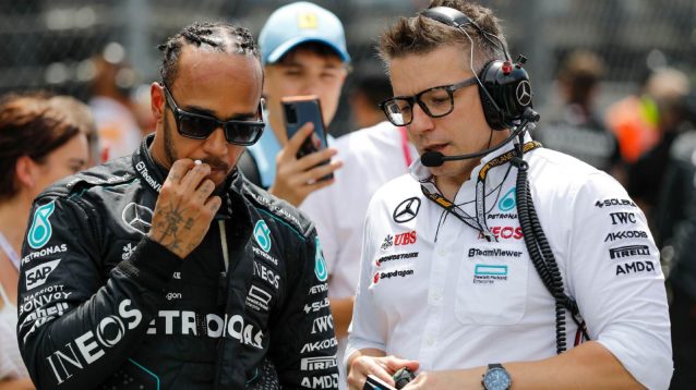 Pete Bonnington, Mercedes, 2024 Austrian Grand Prix.