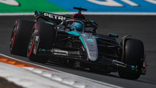 Dutch GP: George Russell puts Mercedes P1 as Max Verstappen misses top three