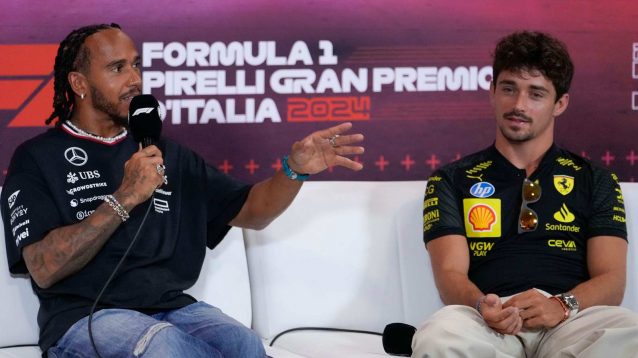Lewis Hamilton Charles Leclerc Italian Grand Prix PlanetF1