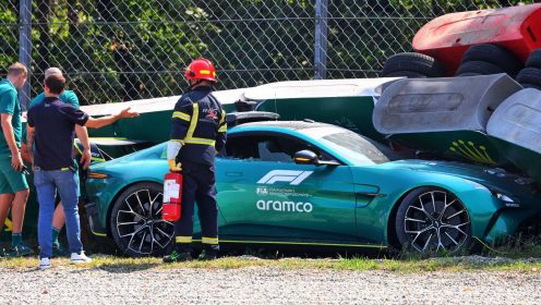 F1 Safety Car crashes at Monza in ‘high-speed’ Italian GP incident