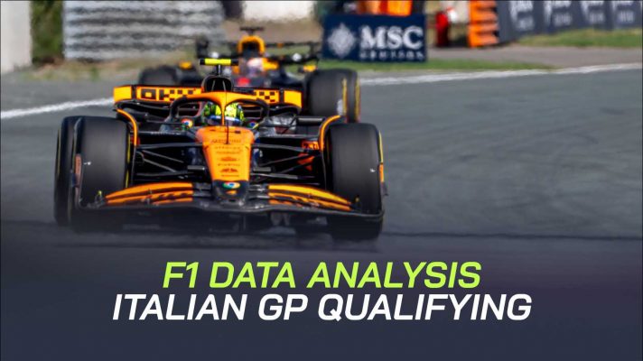Lando Norris and Max Verstappen in qualifying.