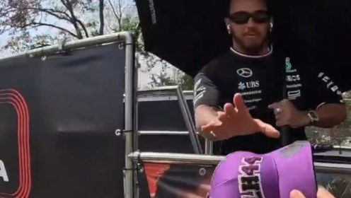 Incredible Lewis Hamilton moment captured by race marshal at Italian Grand Prix