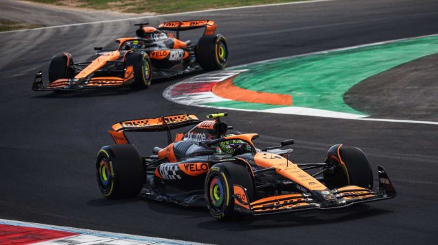 Lando Norris and Oscar Piastri at Monza.