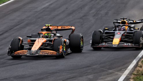 Notable moment spotted between Norris and Verstappen in driving style change theory