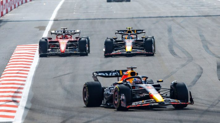 Charles Leclerc v the Red Bull team-mates in Baku