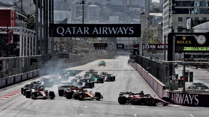 Charles Leclerc, Ferrari, 2024 Azerbaijan Grand Prix.