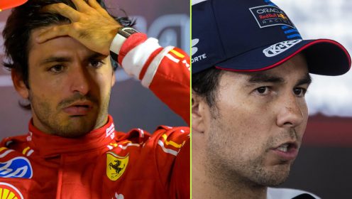 Sergio Perez and Carlos Sainz continue to be at odds after sudden Azerbaijan GP crash