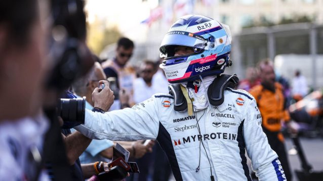 Franco Colapinto receives congratulations for scoring first F1 points