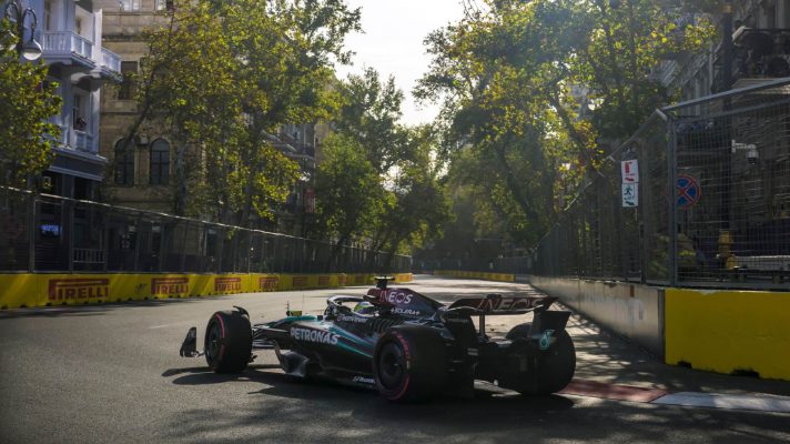 Lewis Hamilton, Mercedes, 2024 Azerbaijan Grand Prix.