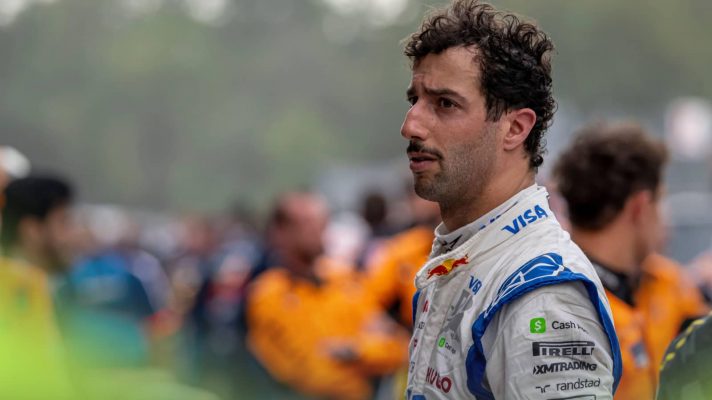 Daniel Ricciardo looks tired in parc ferme at Monza