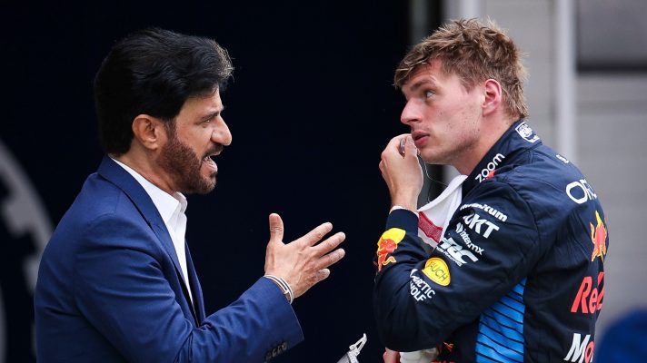 Mohammed Ben Sulayem and Max Verstappen