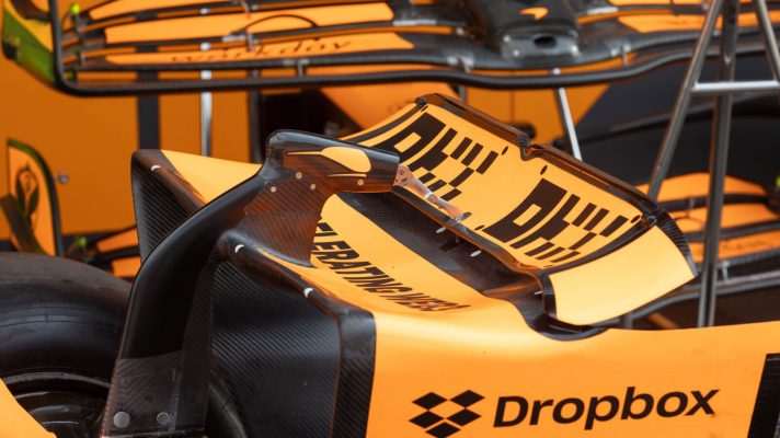 McLaren rear and front wings for the MCL38