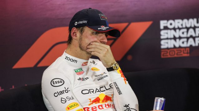Max Verstappen silent in the press conference