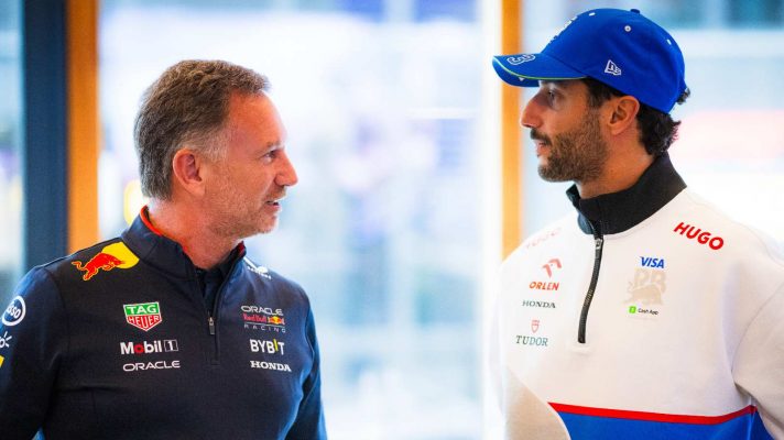 Christian Horner Daniel Ricciardo Red Bull PlanetF1