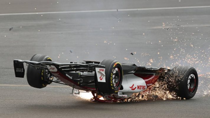 Alfa Romeo's Zhou Guanyu at the 2022 British Grand Prix.