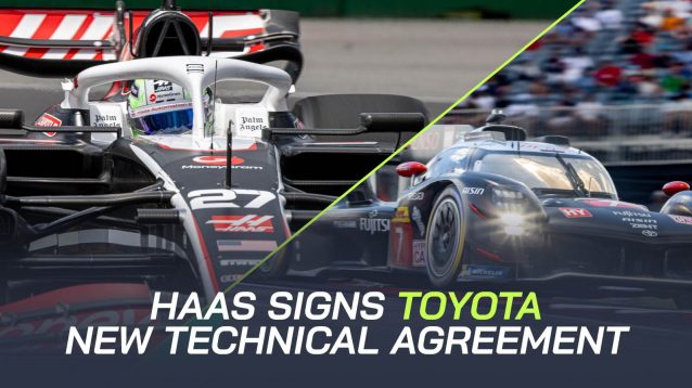 Haas sign with Toyota