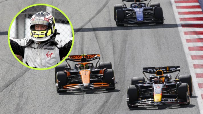 Max Verstappen, Red Bull, and McLaren's Lando Norris.