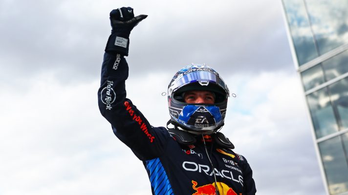 Max Verstappen celebrates