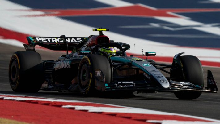 Lewis Hamilton, Mercedes, 2024 United States Grand Prix.