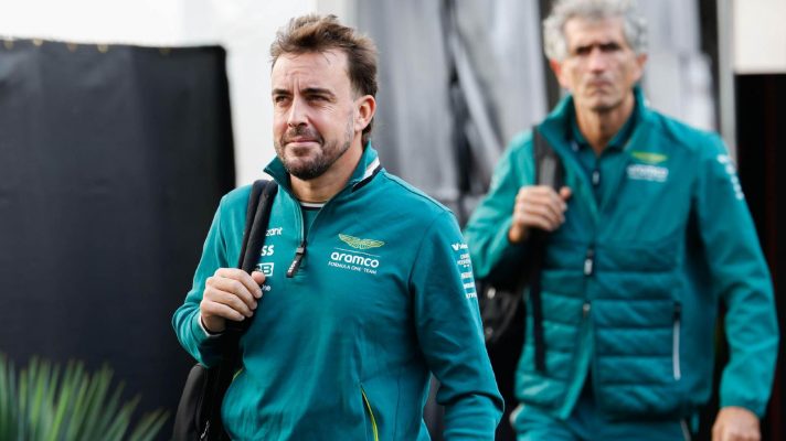 Fernando Alonso, Aston Martin, 2024 United States Grand Prix.