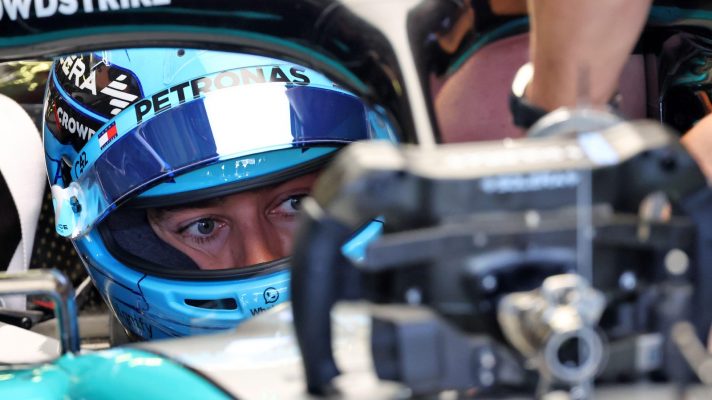 George Russell at the Mexican Grand Prix