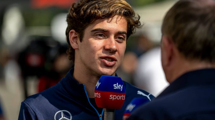 Franco Colapinto speaking with Martin Brundle