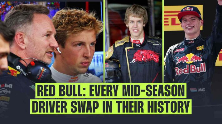Every mid-season driver swap Red Bull have made in their F1 history.
