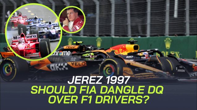 McLaren's Lando Norris and Red Bull's Max Verstappen battle at the 2024 Mexico City Grand Prix.