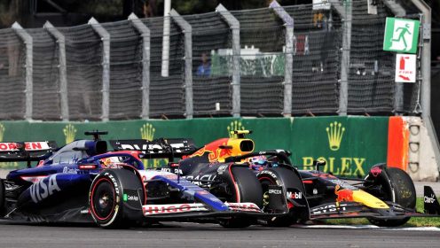 Sergio Perez raises Red Bull question over ‘very aggressive’ Liam Lawson