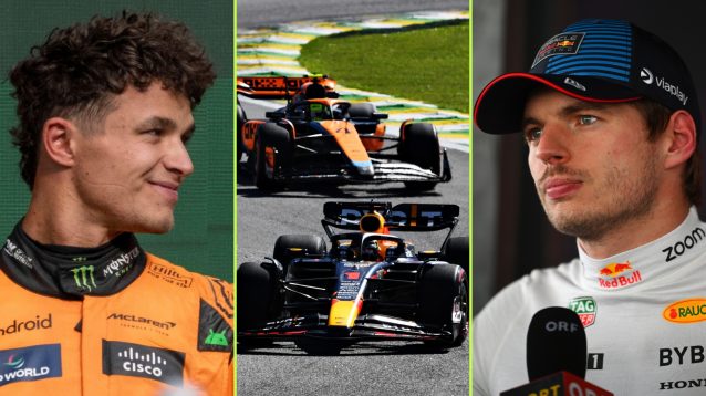 Lando Norris and Max Verstappen