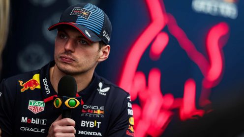 Max Verstappen delivers ‘quite a bit off’ verdict at start of challenging Brazil GP weekend