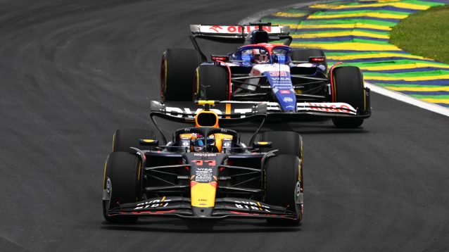 Sergio Perez and Liam Lawson